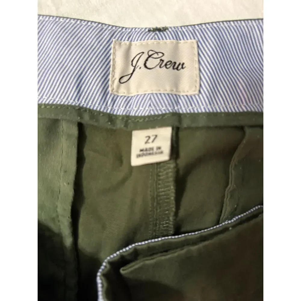 J.Crew Green Mid-Rise Preppy Casual Chino Pants Size 27 4/6